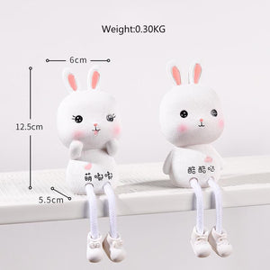 2pcs Resin Doll Ornament Cute Room Decoration Miniatures Nordic Home Decoration Accessories Indoor Figurines Children's Gifts acacuss