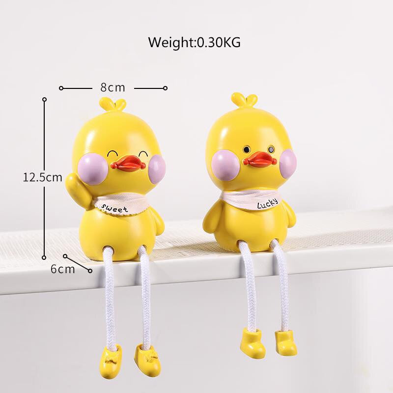 2pcs Resin Doll Ornament Cute Room Decoration Miniatures Nordic Home Decoration Accessories Indoor Figurines Children's Gifts acacuss