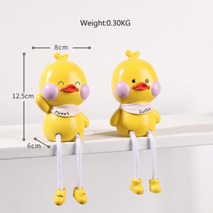 2pcs Resin Doll Ornament Cute Room Decoration Miniatures Nordic Home Decoration Accessories Indoor Figurines Children's Gifts acacuss