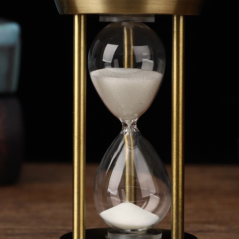 3/5/10 Minute Retro Metal Handicraft Hourglass Pendulum Home Office Desktop Arrangement Ornament Sand Timer Sandglass Decoration acacuss