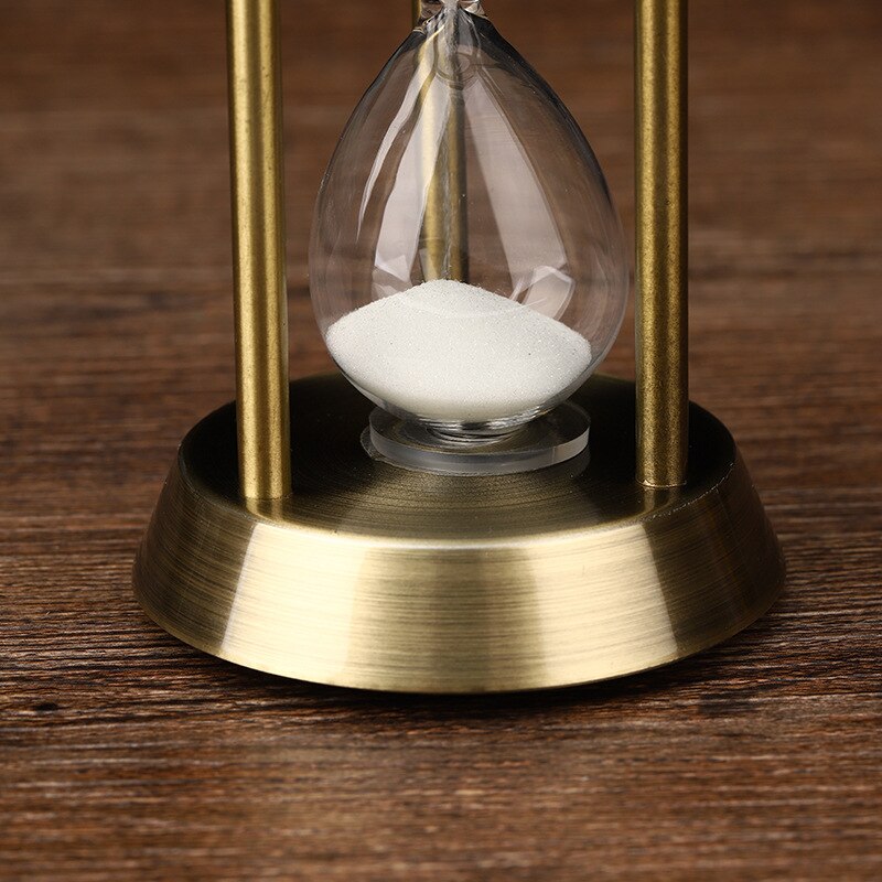 3/5/10 Minute Retro Metal Handicraft Hourglass Pendulum Home Office Desktop Arrangement Ornament Sand Timer Sandglass Decoration acacuss