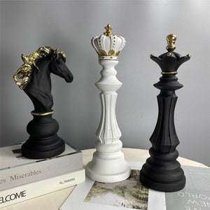3 Pcs/Set Resin International Chess Figurine Modern Interior Decor Office Living Room Home Decoration Accessories acacuss