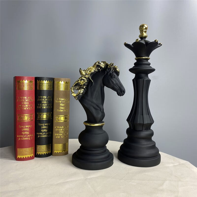 3 Pcs/Set Resin International Chess Figurine Modern Interior Decor Office Living Room Home Decoration Accessories acacuss