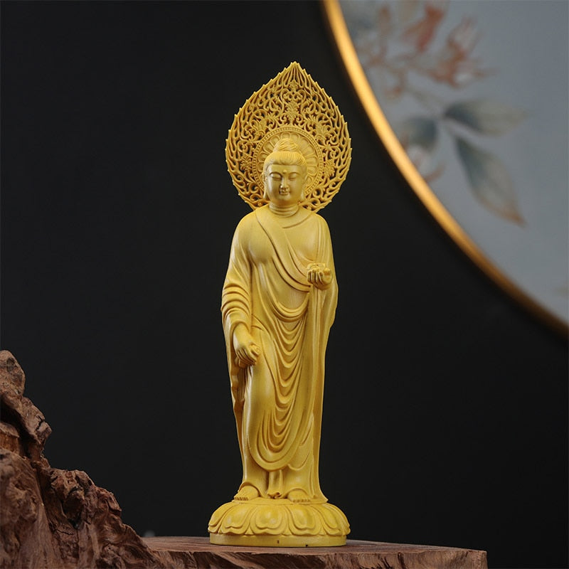 3 wooden buddha statue Guan Yin statue handmade wood carving Wood Statue Feng Shui buddha light pray at home religion statue acacuss
