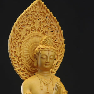 3 wooden buddha statue Guan Yin statue handmade wood carving Wood Statue Feng Shui buddha light pray at home religion statue acacuss