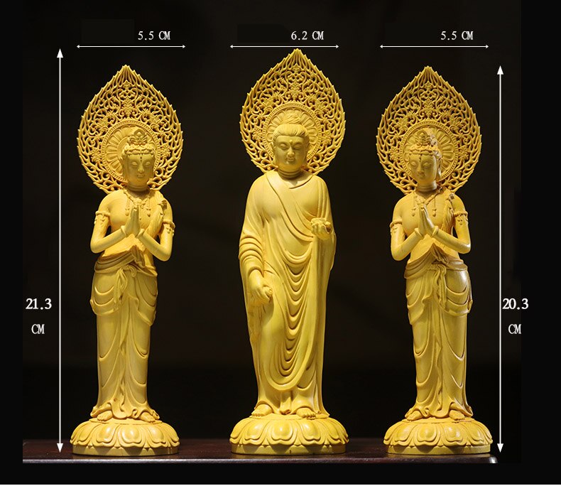 3 wooden buddha statue Guan Yin statue handmade wood carving Wood Statue Feng Shui buddha light pray at home religion statue acacuss