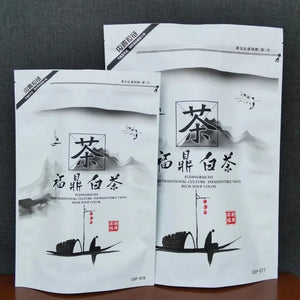 300g/350g Chinese XingJun Lao Bai Cha Zipper Bags Fuding White Tea Cake Recyclable Sealing Packing Gift Bag Dropshipping acacuss