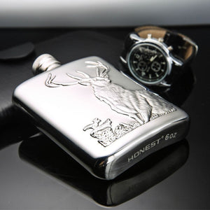 304 stainless steel wine pot outdoor portable 6 oz pure handmade fine wine set stainless steel hip flask flagon acacuss