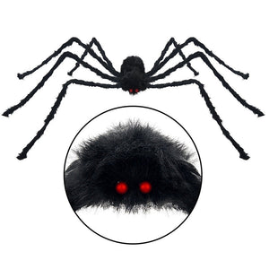 30cm/50cm/75cm/90cm/125cm/150cm/200cm Black Spider Halloween Decoration Haunted House Prop Indoor Outdoor Giant Decor acacuss