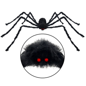 30cm/50cm/75cm/90cm/125cm/150cm/200cm Black Spider Halloween Decoration Haunted House Prop Indoor Outdoor Giant Decor acacuss