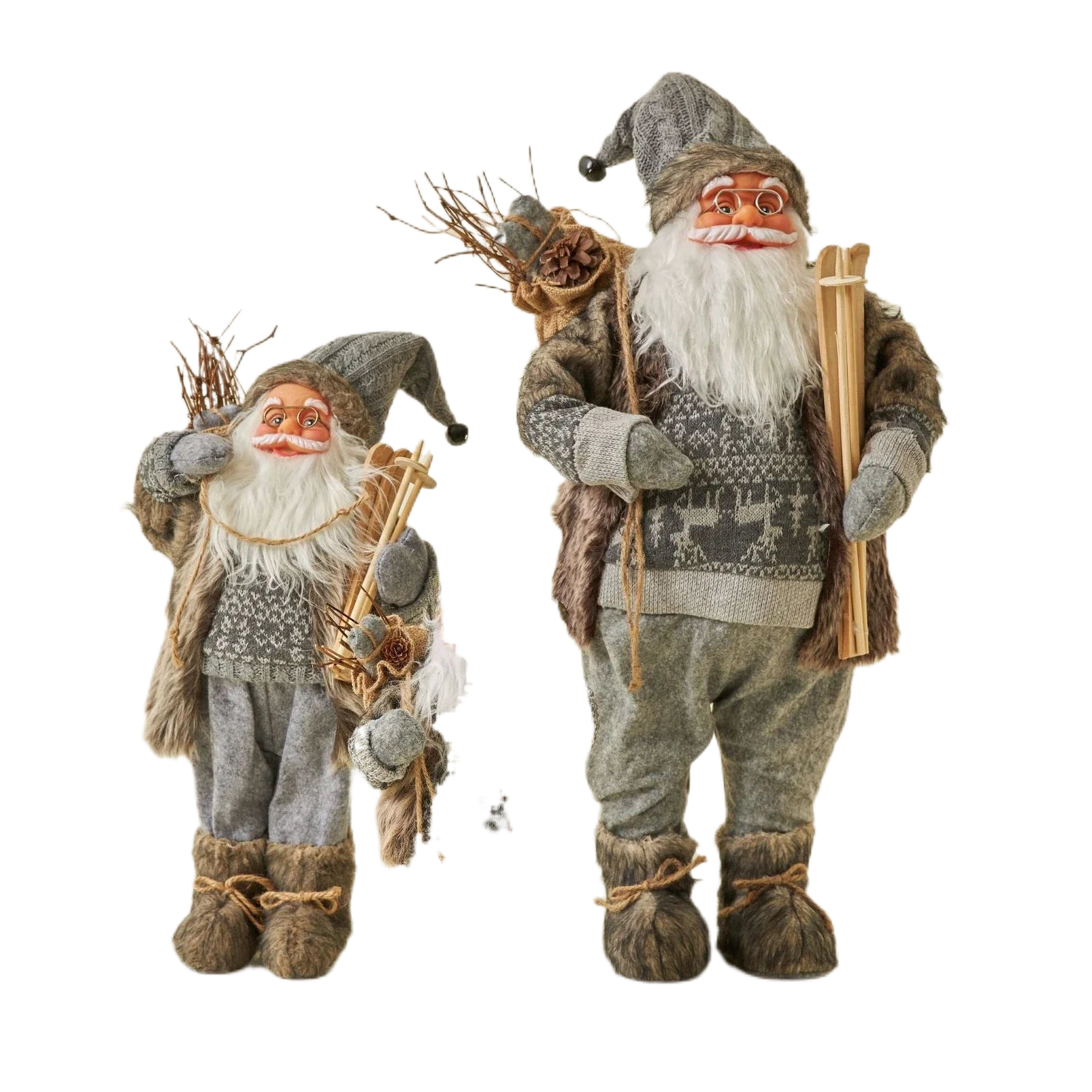 Christmas Large Santa Claus Dolls Ornaments Standing Santa Figurine Doll Christmas Home Decoration Kids Gift navidad home decor acacuss