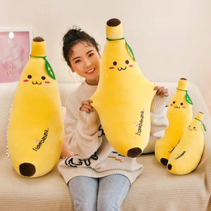35-100cm Soft Banana Plush Pillow Down Cotton Doll Simulation Fruit Cushion Child Birthday Gift Baby Comfort Doll Home Decor acacuss