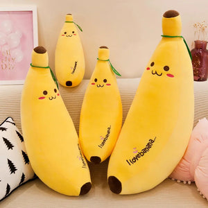 35-100cm Soft Banana Plush Pillow Down Cotton Doll Simulation Fruit Cushion Child Birthday Gift Baby Comfort Doll Home Decor acacuss