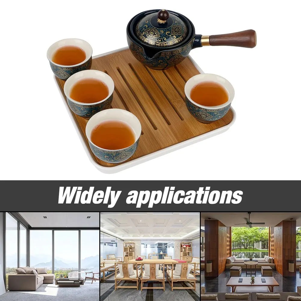 360 Rotation Tea Maker and Infuser Ceramic Tea Cup for Puer Porcelain Chinese Gongfu Tea Set Flowers Exquisite Shape acacuss
