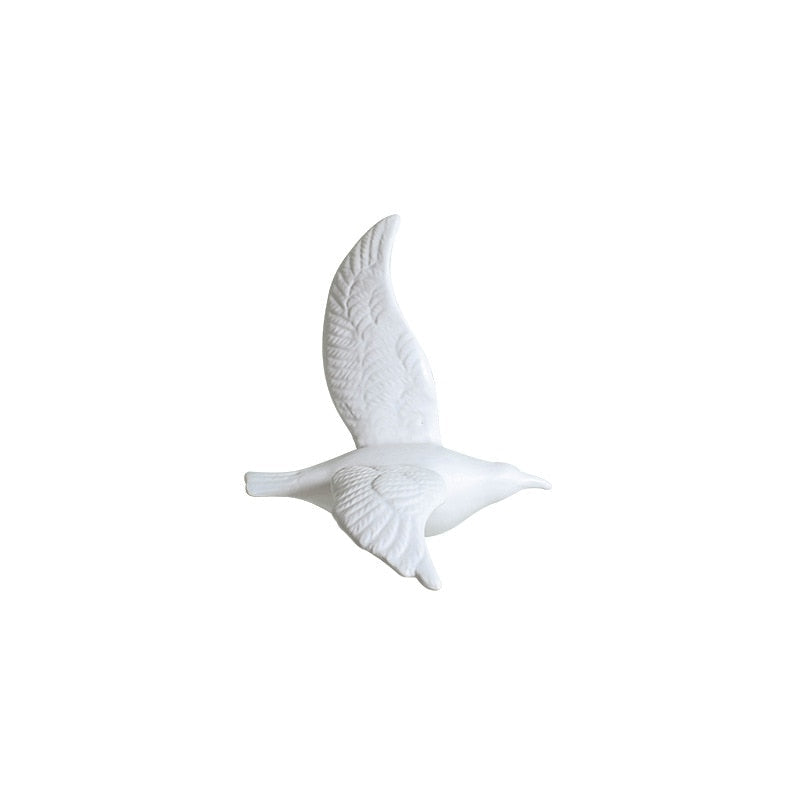 3D Ceramic Birds Shape Wall Hanging Decorations Simple Home Decorations Accessories Decoracao Para Casa Wall Crafts Ornaments acacuss