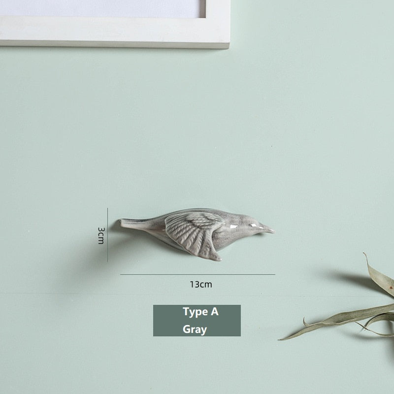 3D Ceramic Birds Shape Wall Hanging Decorations Simple Home Decorations Accessories Decoracao Para Casa Wall Crafts Ornaments acacuss