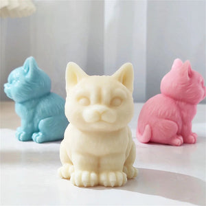 3D Maine Coon Cat Silicone Molds DIY Handmade Scented Candle Mold Cute Animal Plaster Soap Epoxy Resin Ornament Mould Making acacuss
