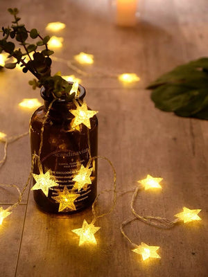 3M 20LED Snowflake LED String Lights Christmas Ornaments Home Christmas Tree Hanging Decoration Navidad Noel New Year Gifts 2023 acacuss