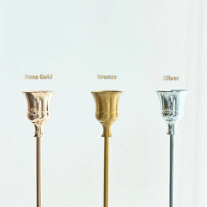 3pc Candlestick Holders Kit Brass Gold Candlestick Set Wedding Table Decorative Candlestick Stand for Party Dinning acacuss