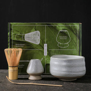 4-7pcs Handmade Home Easy Clean Matcha Tea Set Tool Stand Kit Bowl Whisk Scoop Gift Ceremony Traditional Japanese Accessories acacuss