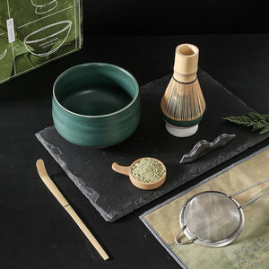 4-7pcs Handmade Home Easy Clean Matcha Tea Set Tool Stand Kit Bowl Whisk Scoop Gift Ceremony Traditional Japanese Accessories acacuss