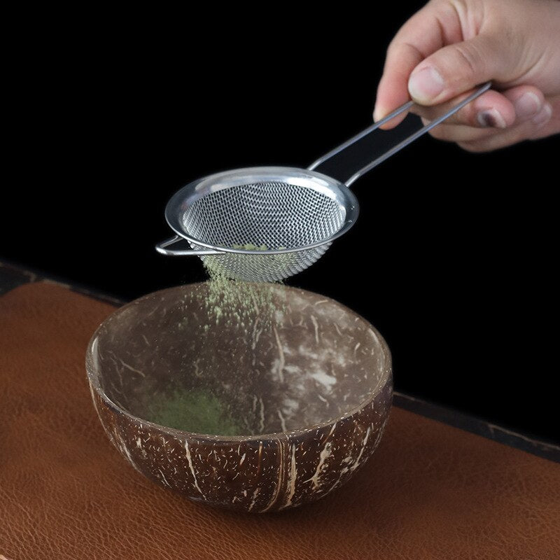 4-7pcs Handmade Home Easy Clean coconut Matcha Tea Set Tool Stand Kit Bowl Whisk ScoopBirthday gift Ceremony Kitchen supplies acacuss