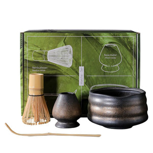 4-7pcs/set Handmade Home Easy Clean Matcha Tea Set Tool Stand Kit Bowl Whisk Scoop Gift Ceremony Traditional Japanese Accessorie acacuss