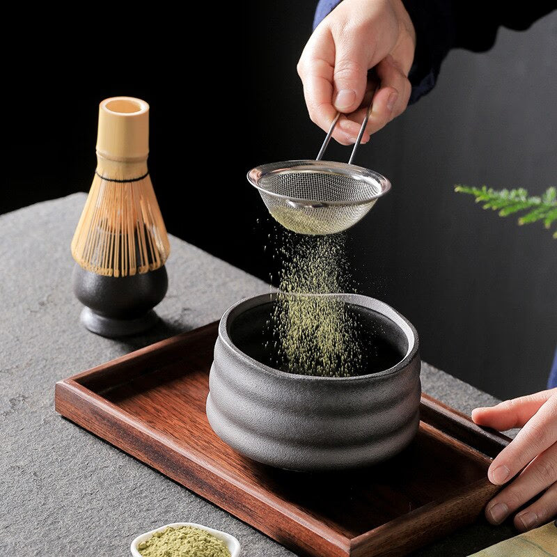 4-7pcs/set Handmade Home Easy Clean Matcha Tea Set Tool Stand Kit Bowl Whisk Scoop Gift Ceremony Traditional Japanese Accessorie acacuss