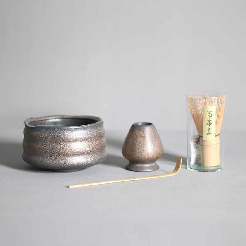 4-7pcs/set Handmade Home Easy Clean Matcha Tea Set Tool Stand Kit Bowl Whisk Scoop Gift Ceremony Traditional Japanese Accessorie acacuss