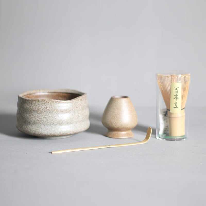 4-7pcs/set Handmade Home Easy Clean Matcha Tea Set Tool Stand Kit Bowl Whisk Scoop Gift Ceremony Traditional Japanese Accessorie acacuss
