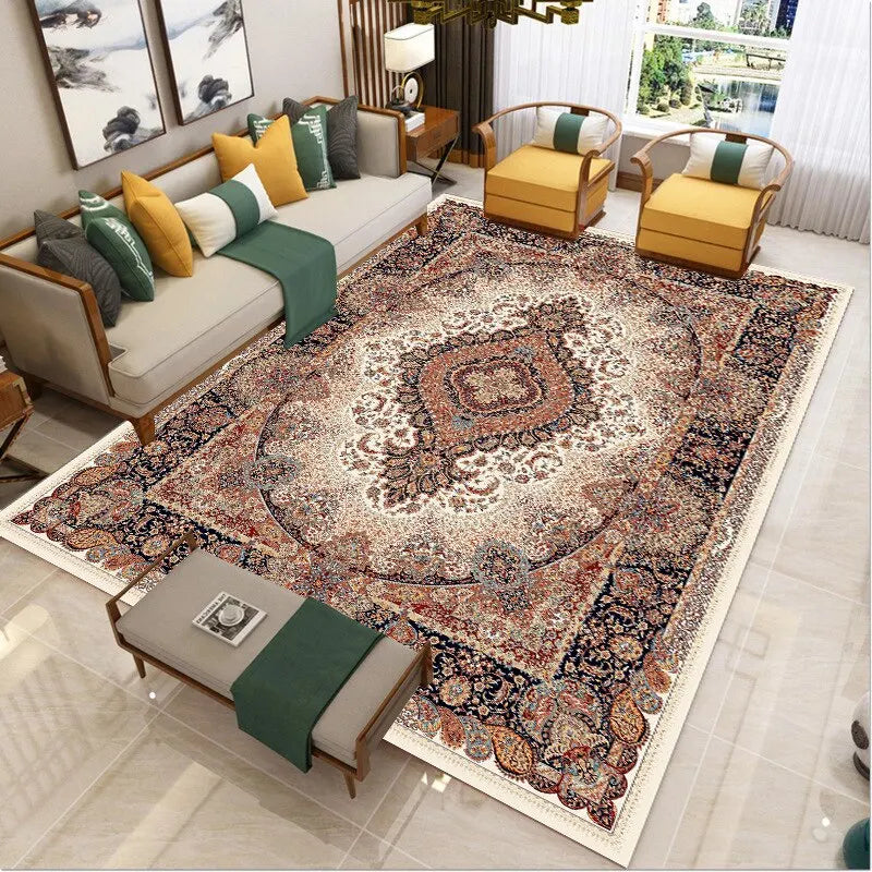 40X120CM Retro Persian Ethnic Style Printed Carpet Bedroom Living Room Light Luxury Carpets Bottom Anti Slip And Wear-resistant acacuss
