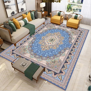 40X120CM Retro Persian Ethnic Style Printed Carpet Bedroom Living Room Light Luxury Carpets Bottom Anti Slip And Wear-resistant acacuss