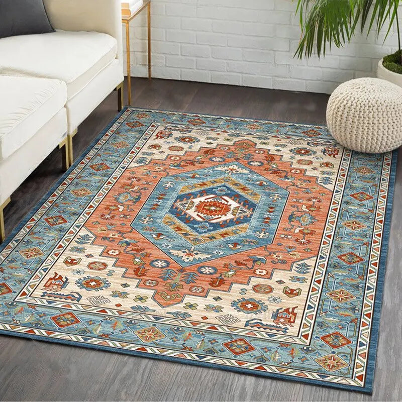 40X120CM Retro Persian Ethnic Style Printed Carpet Bedroom Living Room Light Luxury Carpets Bottom Anti Slip And Wear-resistant acacuss