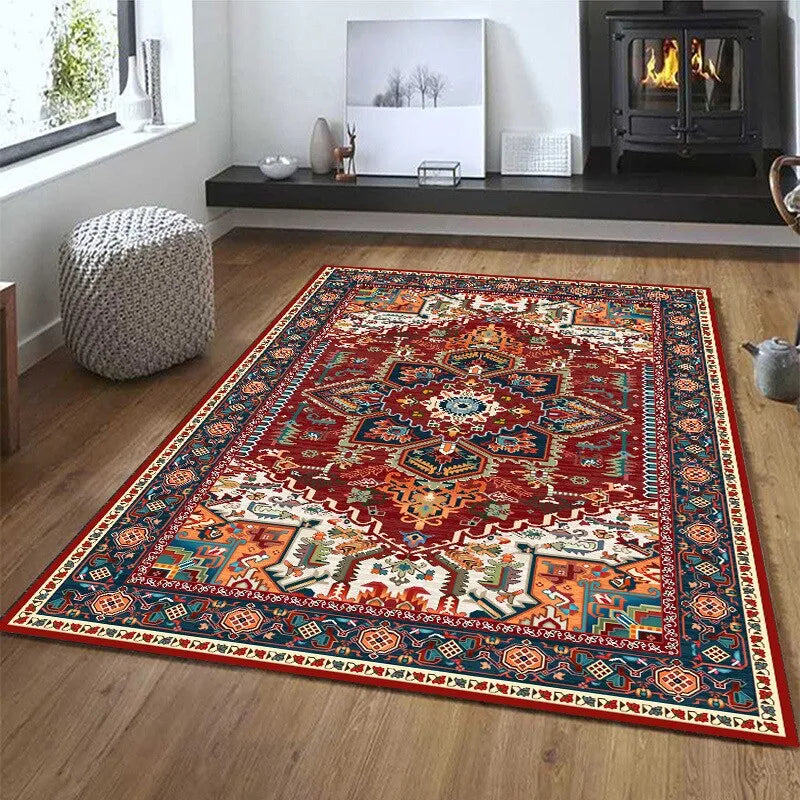 40X120CM Retro Persian Ethnic Style Printed Carpet Bedroom Living Room Light Luxury Carpets Bottom Anti Slip And Wear-resistant acacuss