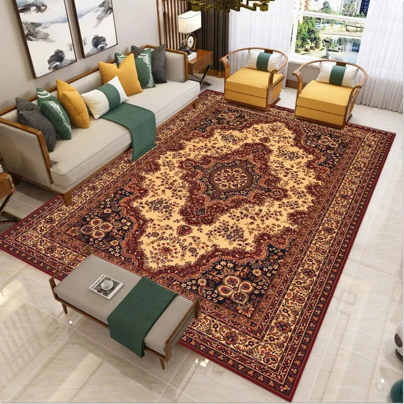 40X120CM Retro Persian Ethnic Style Printed Carpet Bedroom Living Room Light Luxury Carpets Bottom Anti Slip And Wear-resistant acacuss
