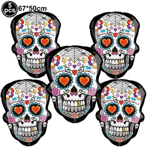 4D 22inch Halloween Foil Inflatable Eyeball Decoration Spooky Halloween Party Supplies Eyeball Balloons Halloween Home Decors acacuss