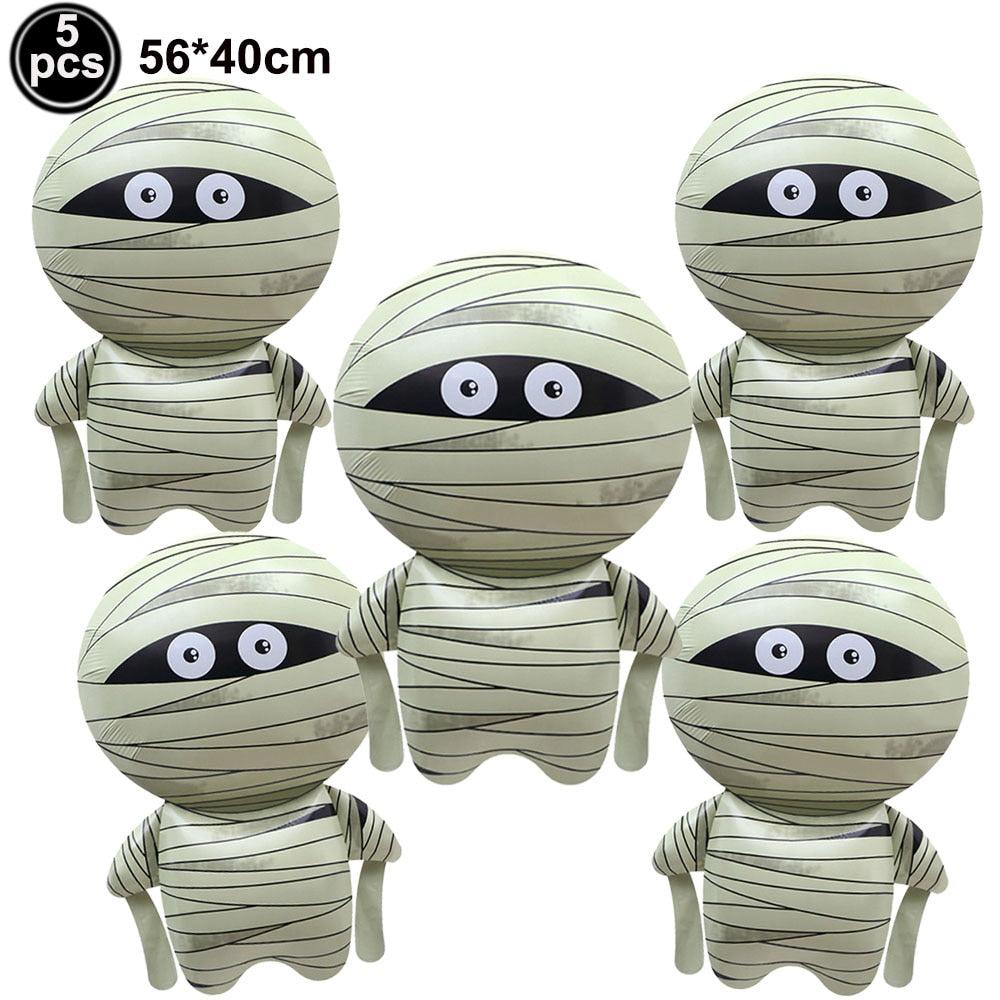4D 22inch Halloween Foil Inflatable Eyeball Decoration Spooky Halloween Party Supplies Eyeball Balloons Halloween Home Decors acacuss
