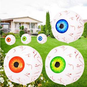 4D 22inch Halloween Foil Inflatable Eyeball Decoration Spooky Halloween Party Supplies Eyeball Balloons Halloween Home Decors acacuss