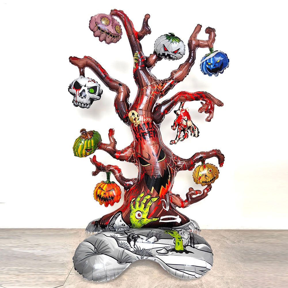 4D 22inch Halloween Foil Inflatable Eyeball Decoration Spooky Halloween Party Supplies Eyeball Balloons Halloween Home Decors acacuss