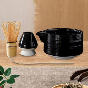4Pcs Bamboo Matcha Whisk and Holder Bowl for Beginner acacuss