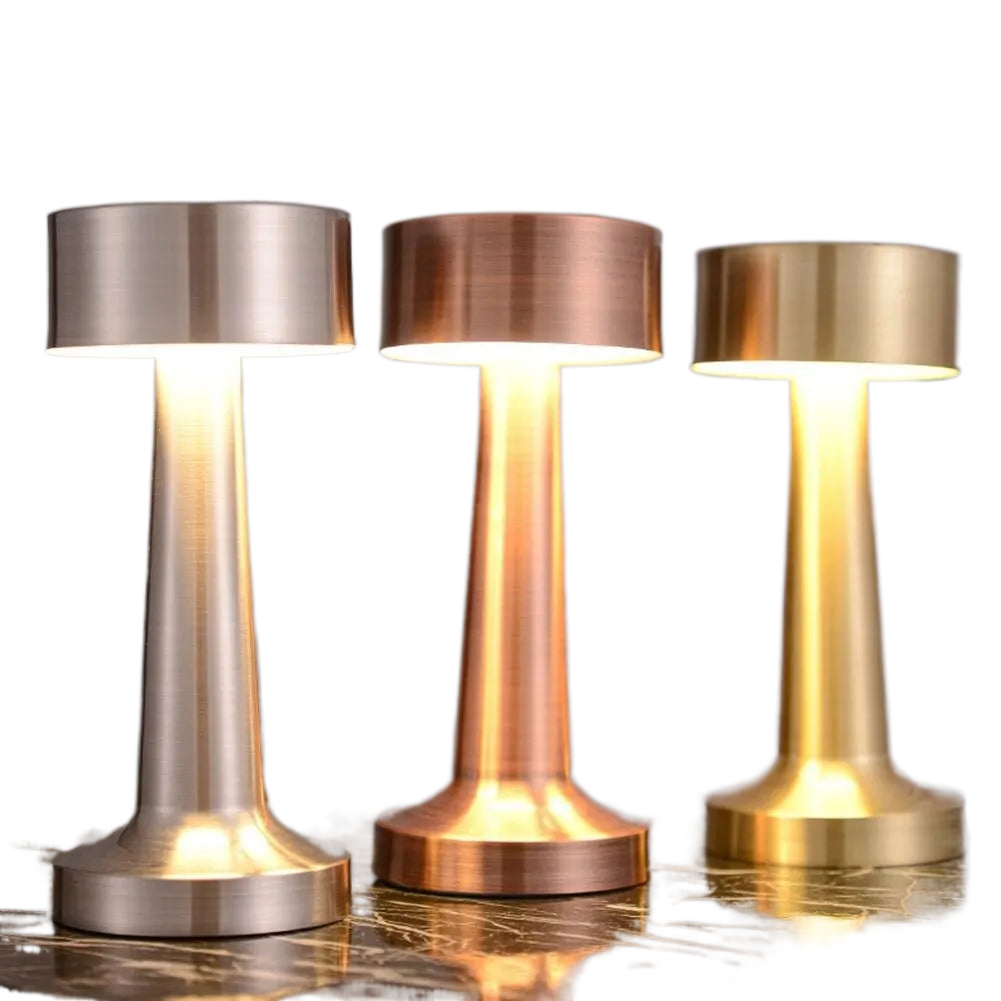LED Table Lights Retro Bar Coffee 3 Color Table Lamp Touch Sensor Rechargeable Dining Night Light Bar Desktop Decorative Lamp
