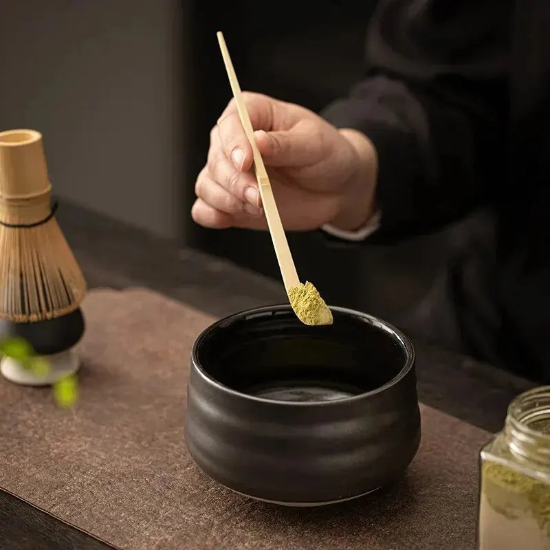 4pcs Japanese Matcha Set Safe Bamboo Whisk Teaspoon Tea Sets Indoor Beverage Shop Tea-making Tools Accessories acacuss