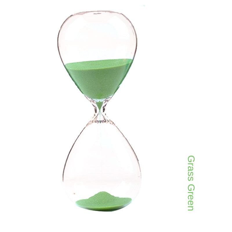 5/15/30/60 Minutes New Nordic Glass Droplet Time Hourglass Timer Creative Home Decoration Crafts Decoration Valentine's Day Gift acacuss