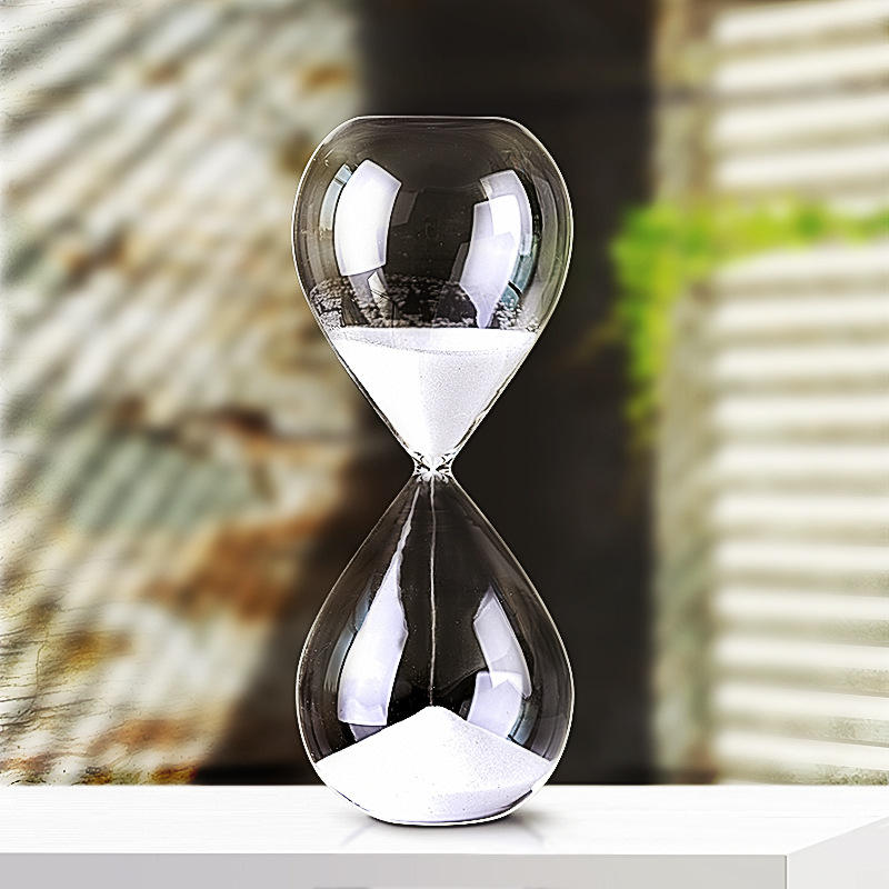 5/15/30/60 Minutes New Nordic Glass Droplet Time Hourglass Timer Creative Home Decoration Crafts Decoration Valentine's Day Gift acacuss