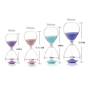5/15/30/60 Minutes New Nordic Glass Droplet Time Hourglass Timer Creative Home Decoration Crafts Decoration Valentine's Day Gift acacuss