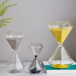5-60 Minutes Diamond Sand Clock Hourglass Sandglass Children Gift Sand Timer Home Decoration Available in Multiple Color Options acacuss