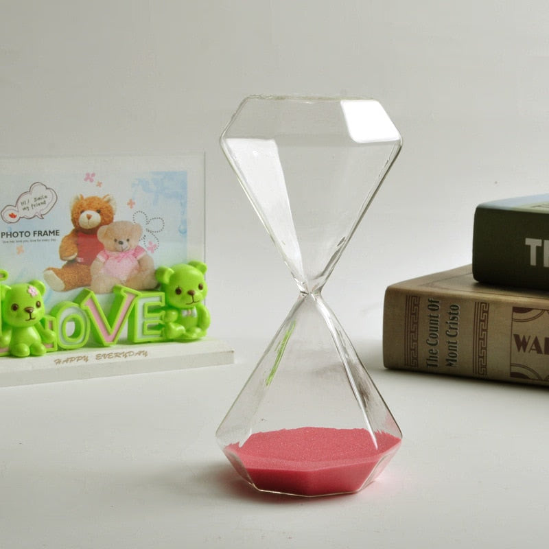 5-60 Minutes Diamond Sand Clock Hourglass Sandglass Children Gift Sand Timer Home Decoration Available in Multiple Color Options acacuss