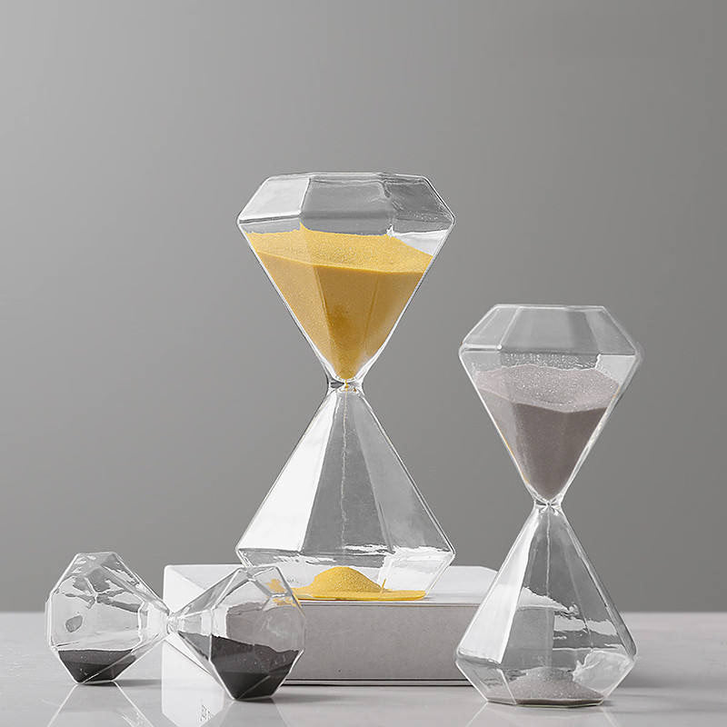 5-60 Minutes Diamond Sand Clock Hourglass Sandglass Children Gift Sand Timer Home Decoration Available in Multiple Color Options acacuss