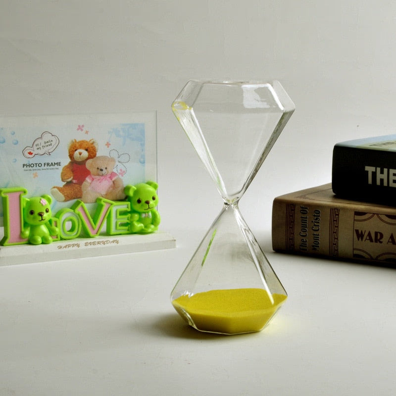5-60 Minutes Diamond Sand Clock Hourglass Sandglass Children Gift Sand Timer Home Decoration Available in Multiple Color Options acacuss