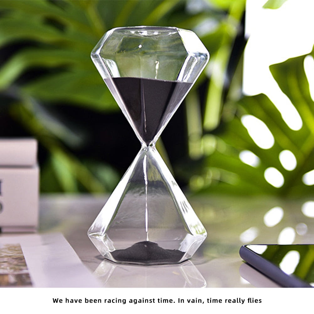5-60 Minutes Diamond Sand Clock Hourglass Sandglass Children Gift Sand Timer Home Decoration Available in Multiple Color Options acacuss